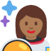 👩🏾‍🚀 woman astronaut: medium-dark skin tone display on Twitter